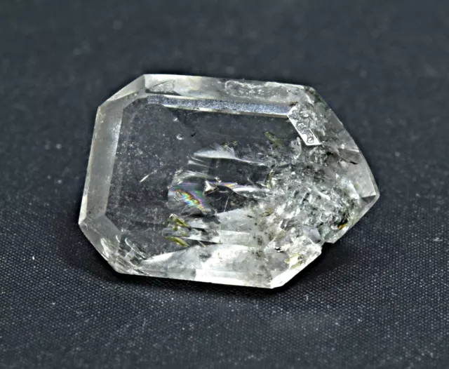 1.9 Carat Faceted Fluorescent Diamond Quartz Cut Gemstone From Pakistan