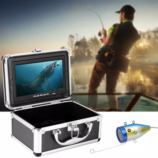 7 Inch 30M Infrared Fish Finder 1000 TVL Underwater DVR Camera Fishing Monit XXL