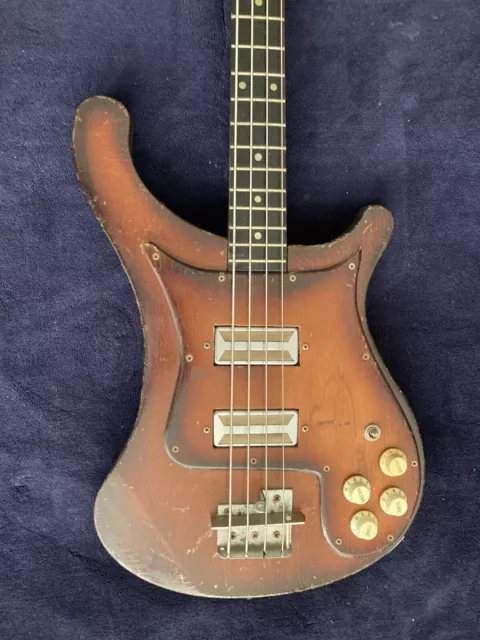 Vintage Kay KB-20 Short Scale Electric bass Guitar 70s  Ricky