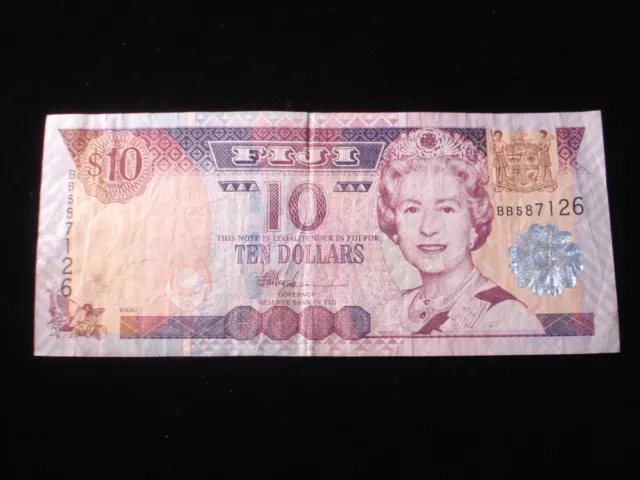 1996 Fiji 10 dollars banknote (AB01)