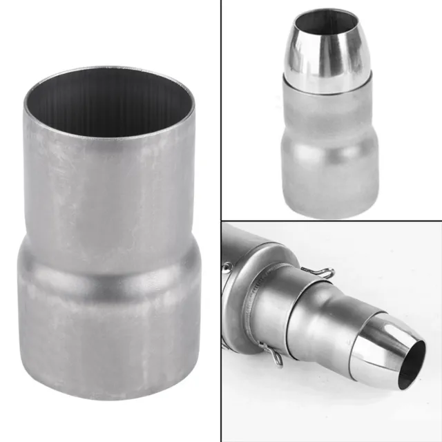 * 51mm To 60mm Motorcycle Exhaust Pipe Adapter Reducer Muffler Connector