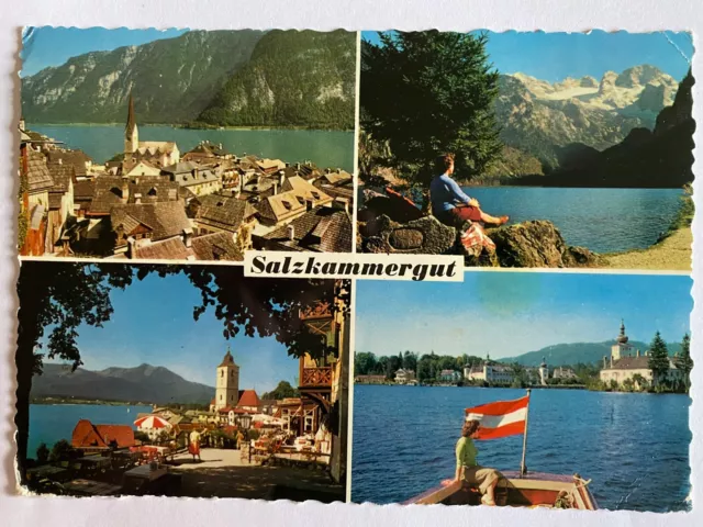 N001.4 AK Ansichtskarte Salzkammergut Hallstadt Gosausee St.Wolfgang Schloß Ort