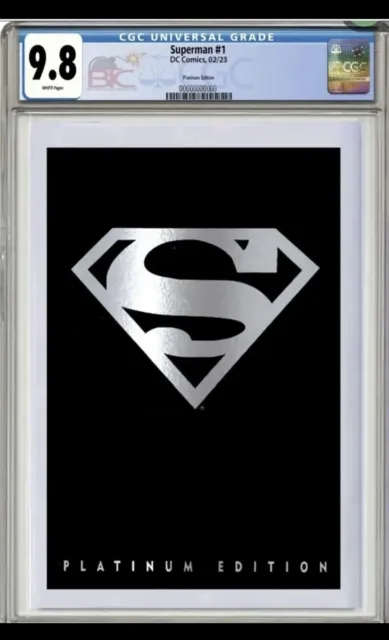 Superman #1 CGC 9.8 Graded PREORDER Platinum Foil Variant Cover
