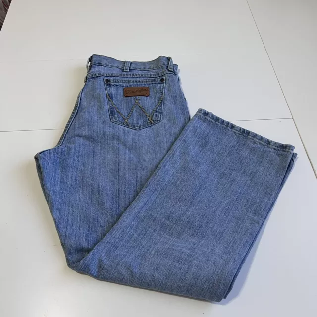 WRANGLER RETRO RELAXED Boot Jeans Mens 38x29 Blue Cowboy Bootcut ...