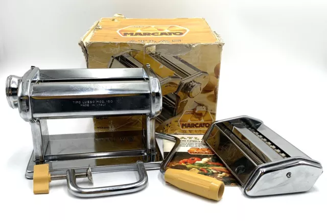 Marcato Atlas 150 Wellness Pasta Maker Machine Stainless Steel Made in Italy