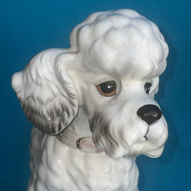 RARE Shafford White Poodle Princess Kennel Club Dog Figurine Statue ❤️blt39j2