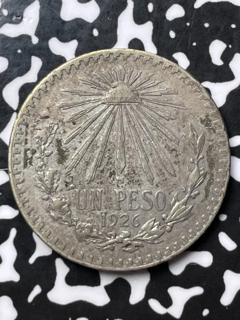 1926-Mo Mexico 1 Peso Lot#JP36 Silver!