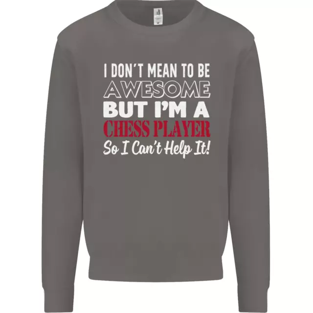 Felpa maglione uomo I Dont Mean to Be giocatore di scacchi 3