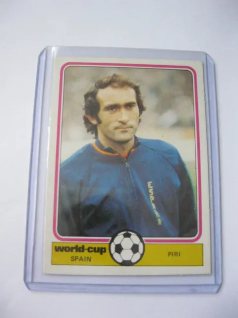 Monty Gum World Cup 78 Trading Card Nr/Mint Spain Piri