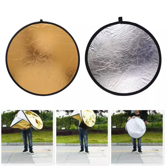 2 in 1 Photography Reflector Indoor Lightweight Collapsible Light Reflector