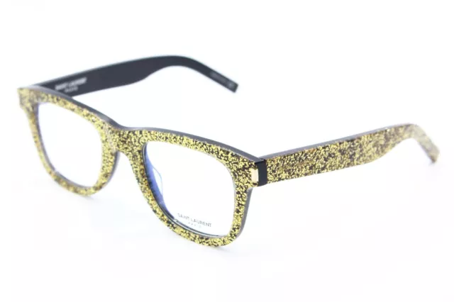 New Saint Laurent Sl 50 011 Gold Black Authentic Frames Rx Eyeglasses Sl50 48-22