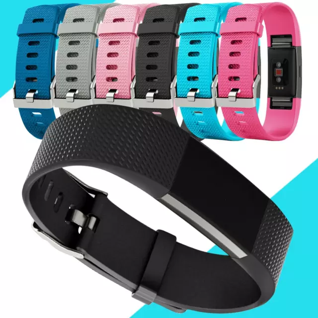 Ersatz Armband für Fitbit Charge 2 Silikon TPU Uhr Band Sport Uhrenarmband