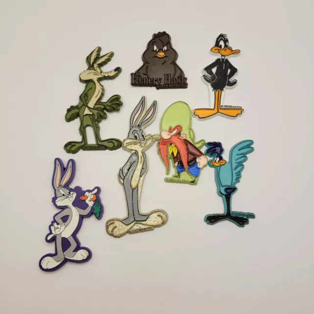 Warner Brothers LOONEY TUNES Vintage Rubber Refrigerator Magnet 90s - U PICK