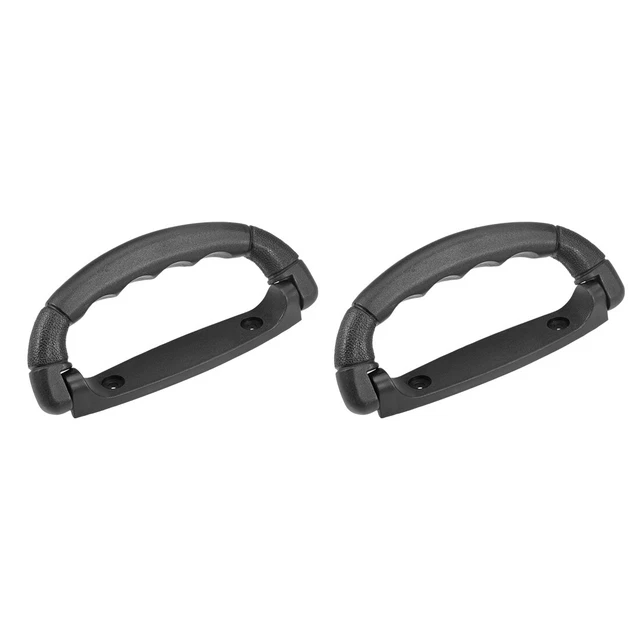 Maniglia Bagaglia Traino Maniglia Plastica Nera 160mm, 2 Pezzi
