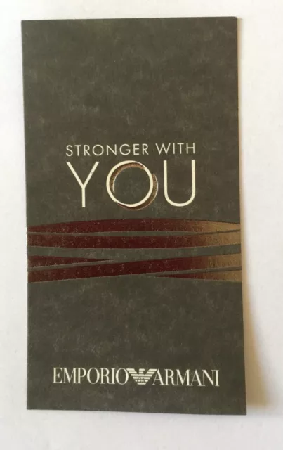 Carte parfumée Stronger With You Homme de Giorgio Armani