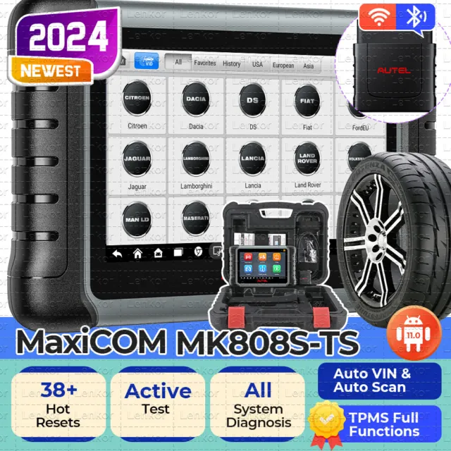 Autel MaxiCOM MK808S-TS As MX808S-TS TPMS Relearn Car Diagnostic Scanner Tool