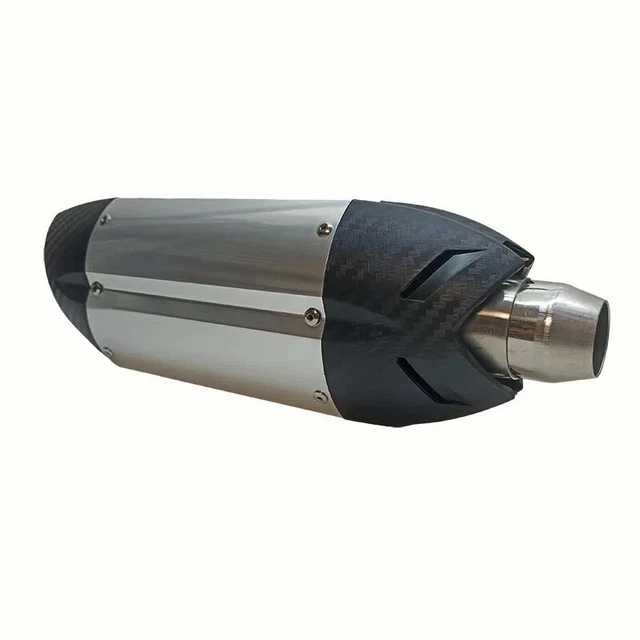 Silencieux Échappement Moto Universel DB Killer 35mm - Insert Silencer Chicane Argent
