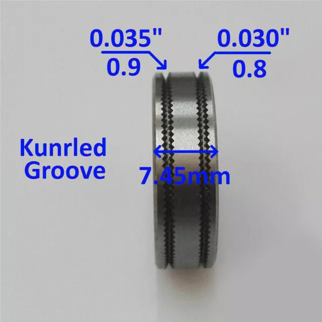 Mig Welder Wire Feed Drive Roller Roll Fittings 0.8-0.9 Kunrled-Groove 030"-035"