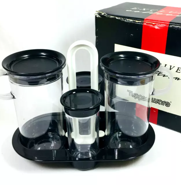 Tupperware table caddy set exclusive collection black box Picnic Camping  Unused