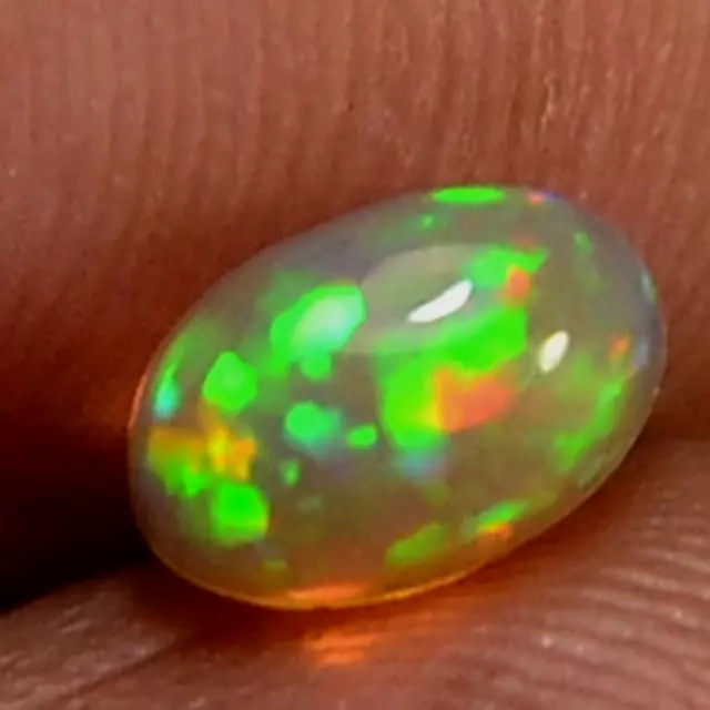 100% Natürlich Äthiopische Feuer Opal Oval Cabochon Play Von Farbe Edelstein