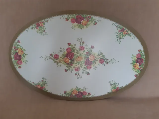 Beautiful Royal albert Old Country Roses Oval Heat Resistant Plate Very Rare