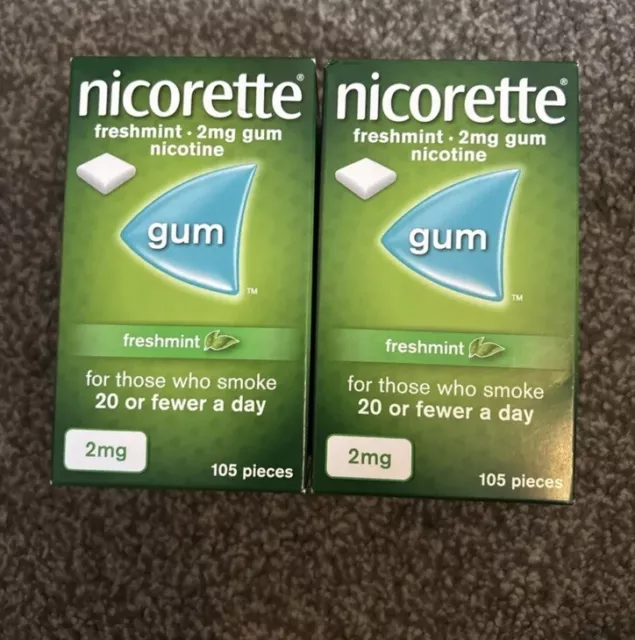 Nicorette Freshmint Gum 2mg 210 pieces