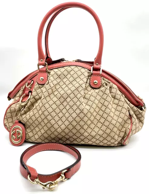 Auth GUCCI Sookie Guccisima Diamante Pink  Two Way Bag DD120062