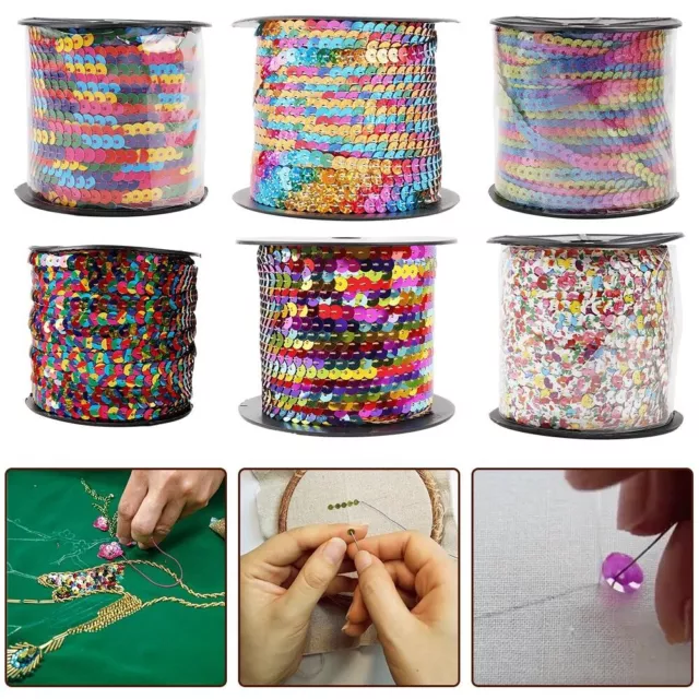 Ribbon Ful Sequins Sequins Sewing Sequin Ribbon Ful Wedding Yards Lot Loose
