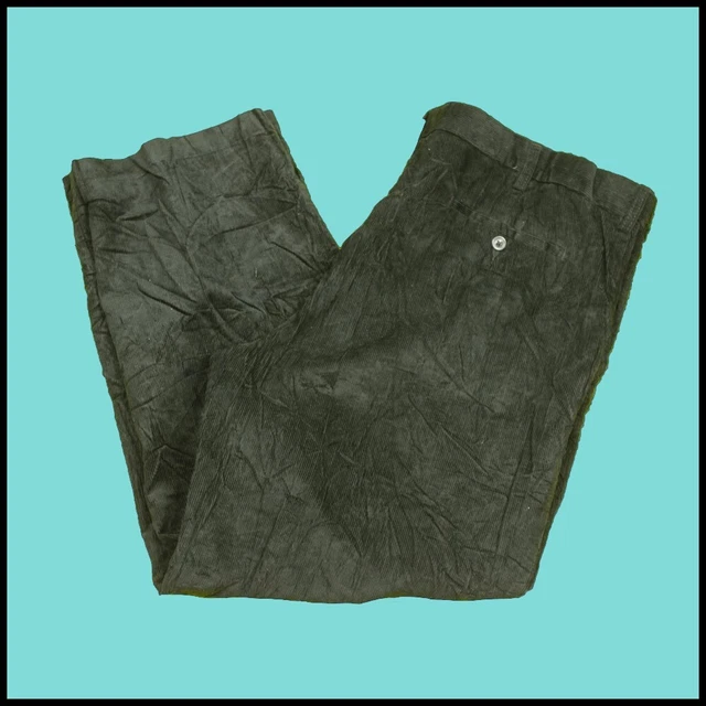 Croft & Carriola Corda Pantaloni Neri 42x30 417 B