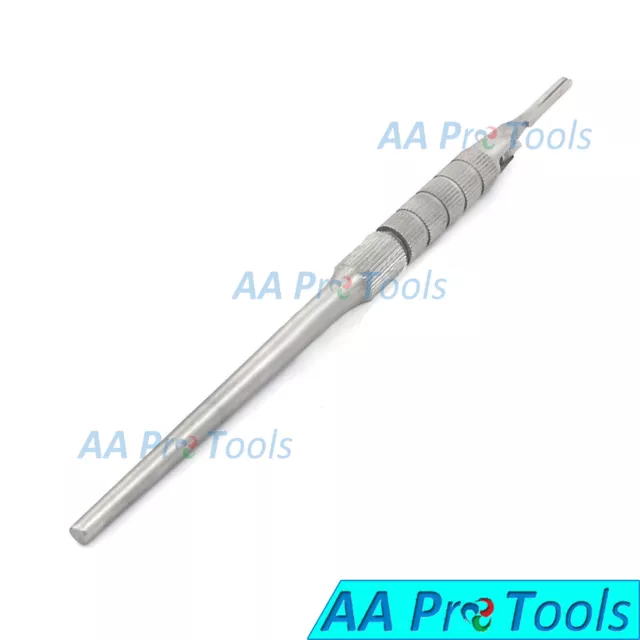 1pc Scalpel Blade Handle no.3 Adjustable Round Stainless Steel Dental Surgical