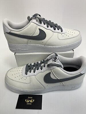 Nike Air Force 1 Nike ID By You White Cream  Grey DN4162-991 Men’s Size 12