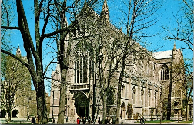 Princeton University Chapel Princeton Mercer County New Jersey NJ Postcard VTG