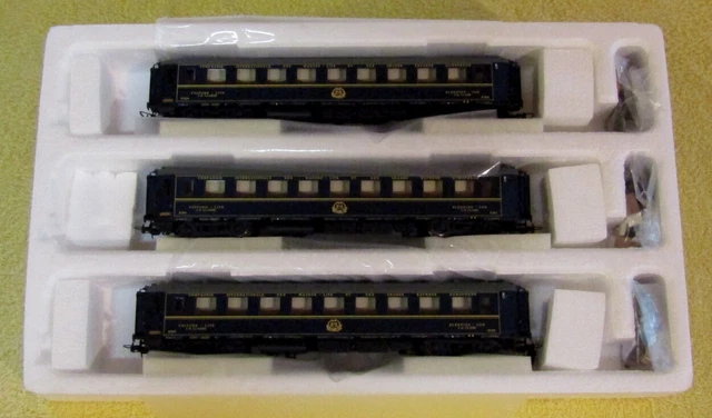 COFFRET DE 3 Voitures de la CIWL - LSMODELS 49121 - Train de Prestige ...