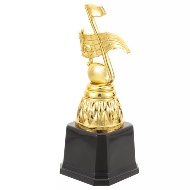 Gold Music Note Singing Trophy with Base for Kids Competitions and Parties-IA