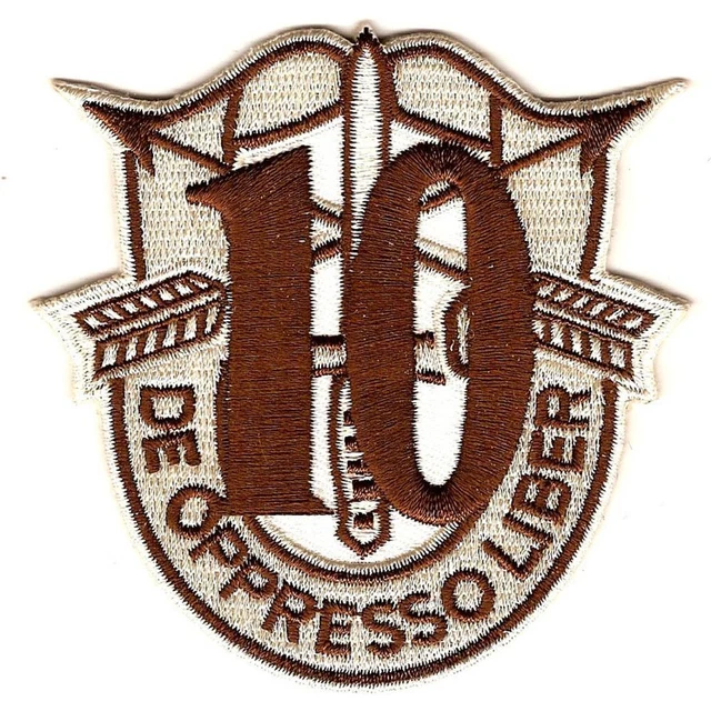 10TH SPECIAL FORCES Group Crest Desert Brown 10 Patch 9 25 PicClick