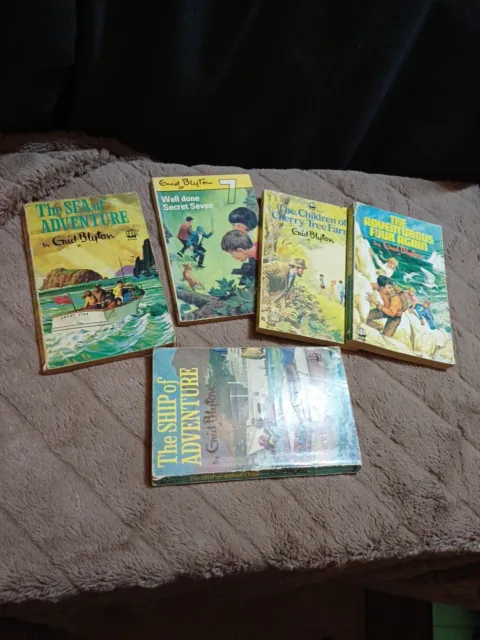 5 Vintage Enid Blyton Book Bundle Job Lot Paperback 60s/70s