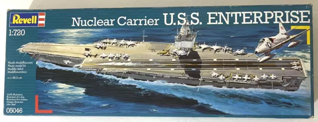 Revell - 05046 - 1/720 Scale - USS Enterprise Nuclear Aircraft Carrier Model Kit