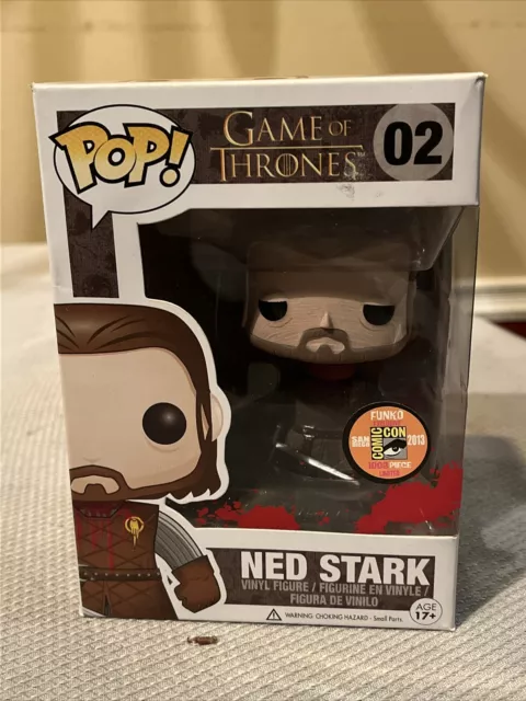 Funko Pop Game of Thrones Headless Ned Stark #02 SDCC 2013 LE 1008pc w/Pop Armor 3