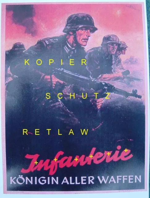 " Infanterie "   farbiges Poster Nr. 42