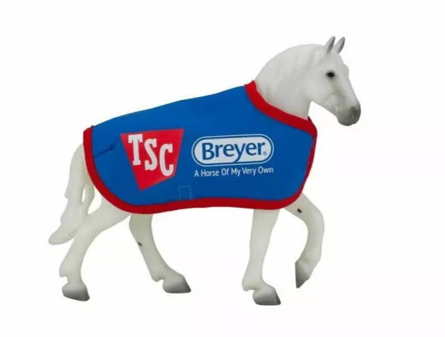 Breyer Grey Percheron Draft Horse & Blanket Gift Set Freedom Series Model Horse