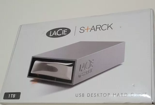 {usado} Disco duro USB externo LaCie STARCK 1 TB 301888 KUA