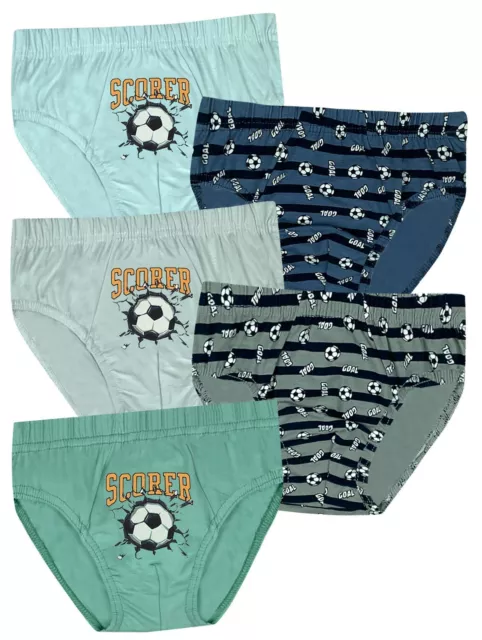 5 Jungen Slips Unterhosen Baumwolle Unterwäsche Unterhosen Boys Kinder Scorer