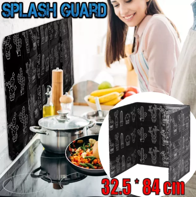 Kitchen Shield Anti-Splatter Oil Splash Foil Protector Cooking Wall Guard Cover