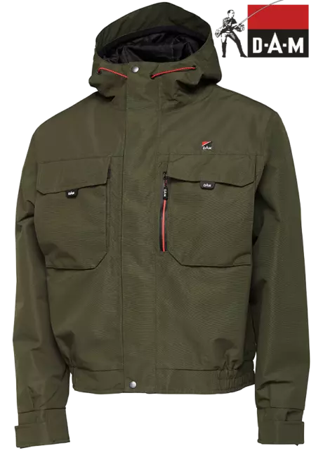 DAM ICONIC WADING Jacket Fly Fishing Coat Waterproof Breathable M - XXXL  £69.99 - PicClick UK