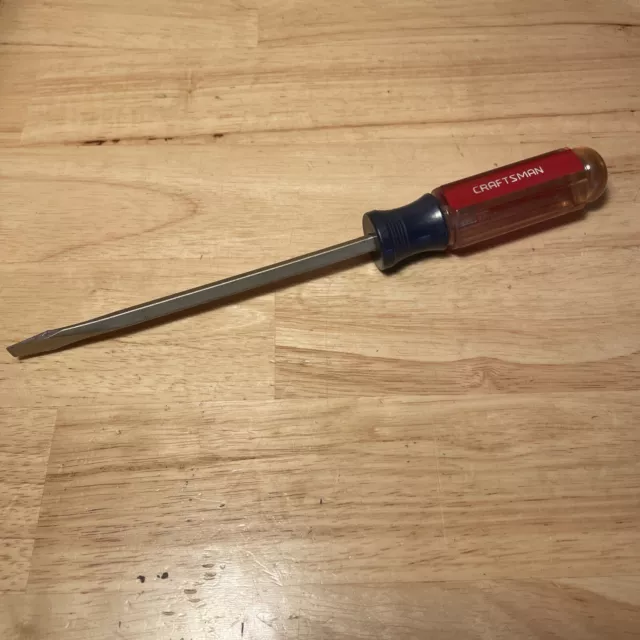 CRAFTSMAN TOOLS USA 1 4 Flat Slotted Screwdriver Vintage 41584 S