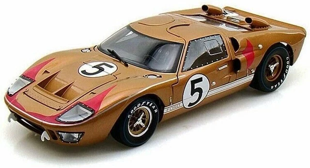 Shelby Collectibles 1/18 Ford Gt40 Mark Ii Gold Le Mans 24H 1966 Gt 40 Mkii