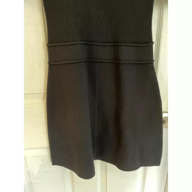 Theory Lexianna Black Dress Evian Stretch Ribbed Knit Turtleneck Medium NWT 3