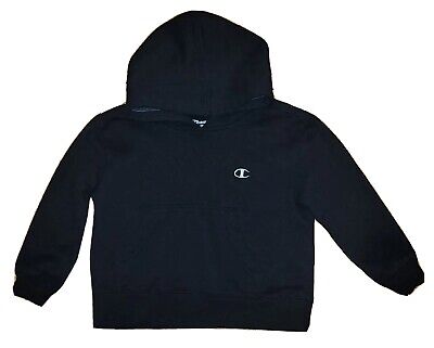 Size 5 Champion Boys Black Logo Pullover Hoodie Sweatshirt