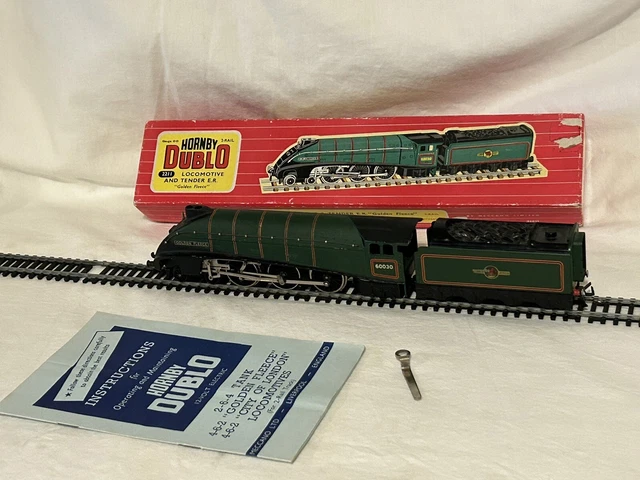 Superb Hornby Dublo 2-Rail #2211 BR 4-6-2 A4 Class Loco & Tender Golden Fleece +
