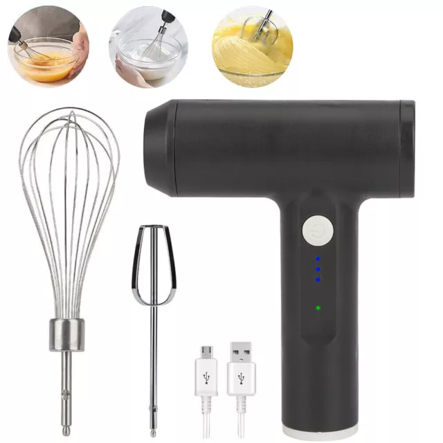 3 Speed Electric Hand Held Mixer Electronic Handheld Whisk Food Blender Egg Cake